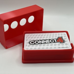 Connect 4 Card Game Box, Travel Connect 4 Card Box