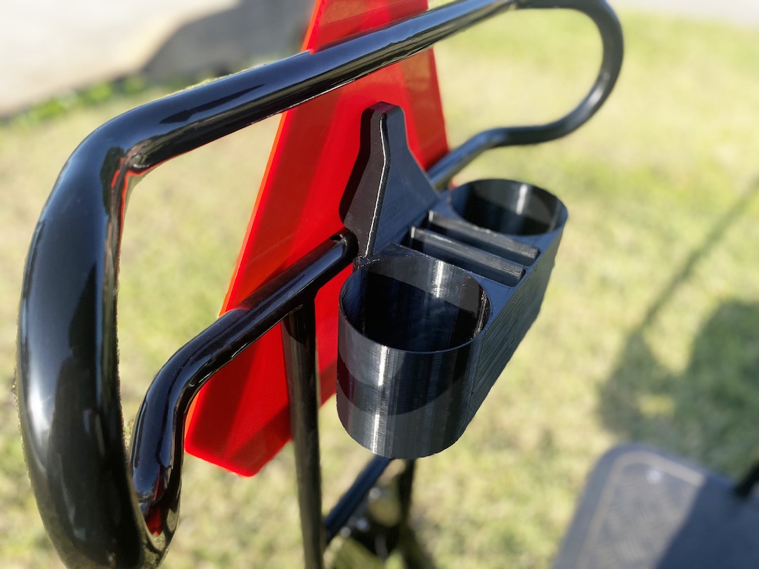 Golf Cart Grab Bar Cup and Phone Holder With Triangle Mount Etsy