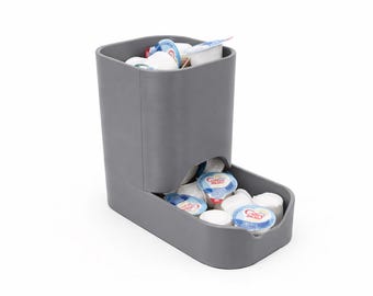 Self-Filling Coffee Creamer Dispenser - Holds 40 Creamers