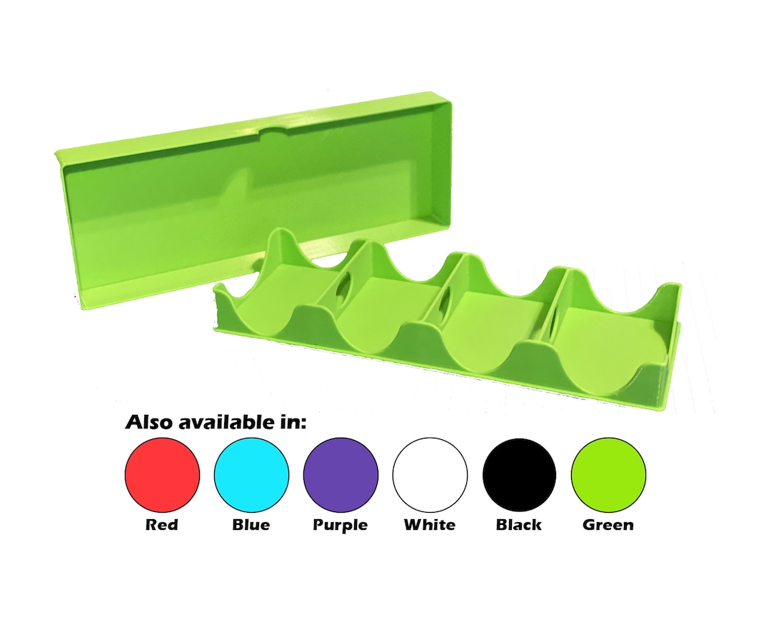 Four Tray Card Deck Holder, Four Bay Playing Card Holder Etsy