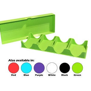 Four Tray Card Deck Holder, Four Bay Playing Card Holder