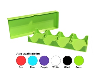 Four Tray Card Deck Holder, Four Bay Playing Card Holder