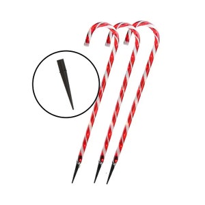 Candy Cane Light Stake Replacement 10 pack