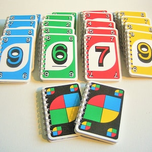 Retro Notizbuch UNO SPIELKARTEN - upcycling pur - Notizblock
