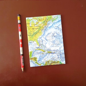 AMERIKA und KARIBIK Reise Notizheft A6 liniert - Notizbuch, Reisetagebuch für Weltenbummler