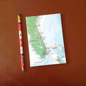 FLORIDA Reise Notizheft A6 kariert - Notizbuch, Reisetagebuch für Weltenbummler