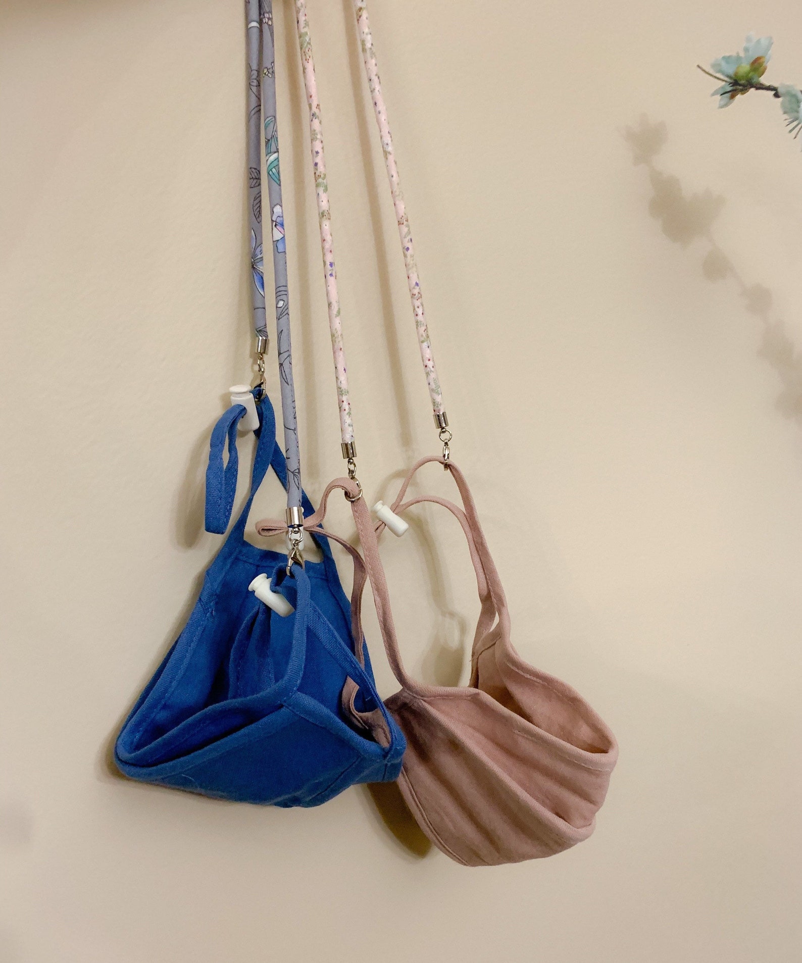 Mask Lanyard Floral Face Mask Holder Face Mask Necklace Etsy