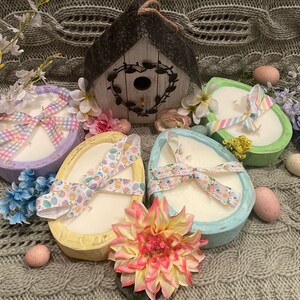 Easter egg dough bowl candle, Easter Candle, Spring Candle, Home Decor, Farmhouse Decor