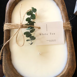 Dough Bowl Candles / Farmhouse / Bowl Candles/ Wooden Candles