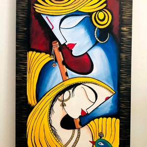 Radha Krishna Modern Art