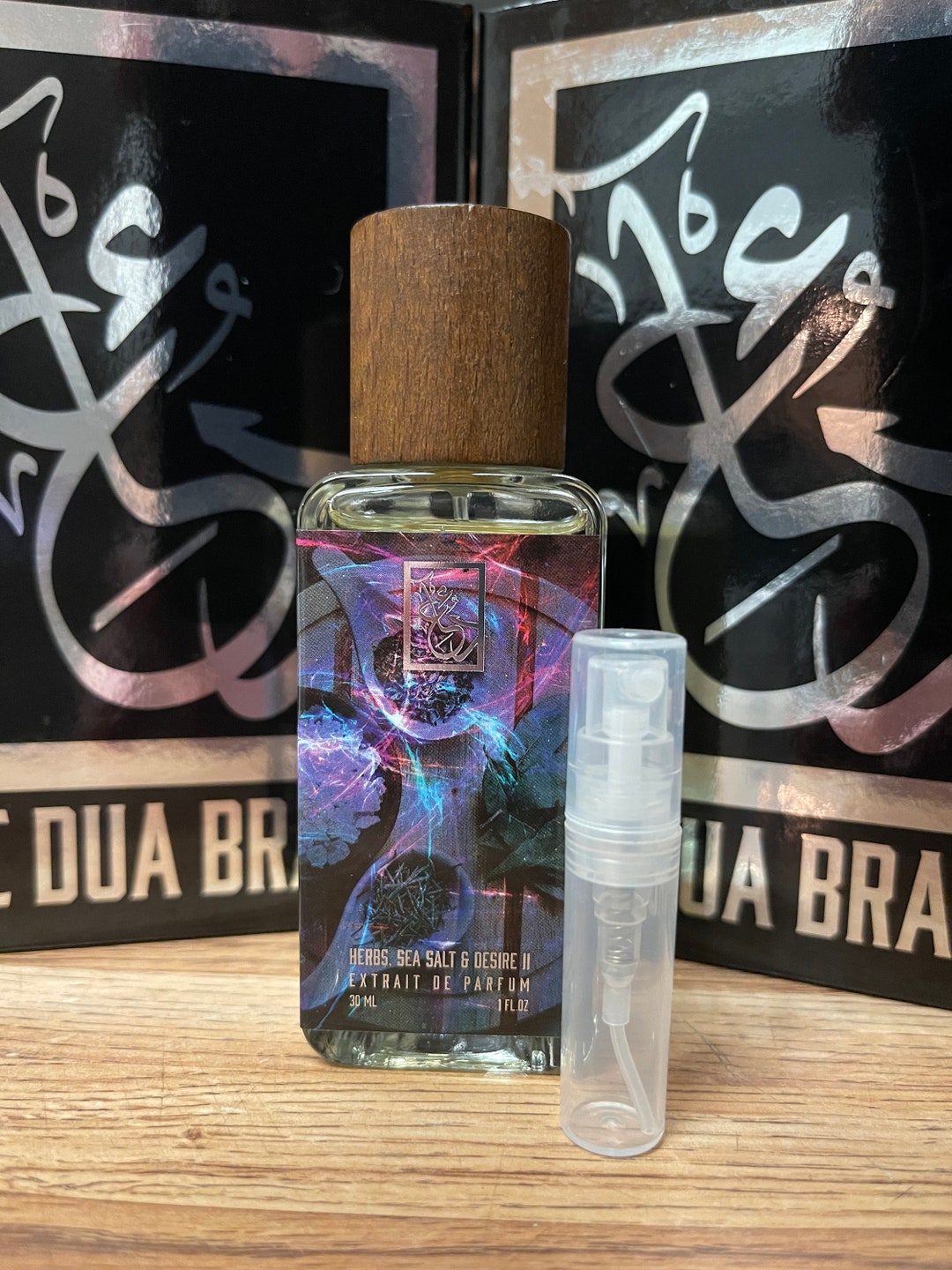 Dua Fragrances Herbs, Sea Salt & Desire II Cologne, Travel, Spray 2ML