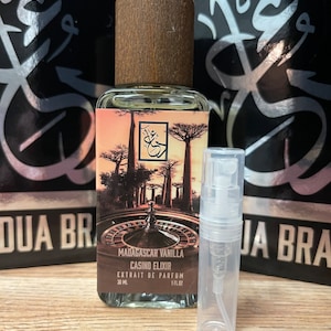 Dua Fragrances - Madagascar Vanilla Casino Elixir - Cologne, Travel, Spray (2ML Sample ONLY!!)