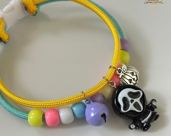 Halloween Haustier-Halsband mit Kürbis-Anhänger
