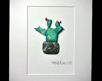 Cactus Art | Desert Elegance (8x10 Matted) | The Abstract Pebble by Rhonda McMillan