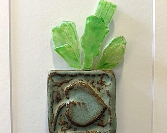 Arte 3D / Cactus de la Costa Encantada (8x10 con paspartú)