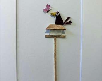 Besos de mariposa, deseos cardenales (8x10 con paspartú)