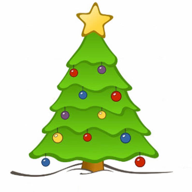 Magia natalizia: immagine vettoriale dell'albero di Natale immagine 1