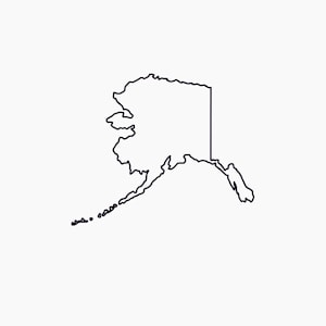 Alaska SVG Alaska Outline svg Alaska SVG Outline of Alaska Svg Includes svg Files Alaska Print Digital State File