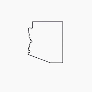 Arizona SVG Arizona Outline svg Arizona SVG Outline of Arizona Svg Includes svg Files Arizona Print Digital State File