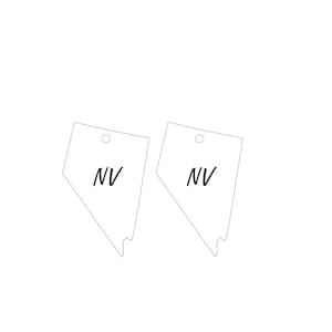Nevada SVG Nevada State Earring svg Nevada Earring Outline SVG Outline of the State of Nevada Svg includes svg/png/dxf Dateien US Map