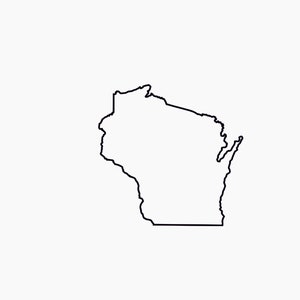 Wisconsin SVG Wisconsin Outline svg Wisconsin SVG Outline of Wisconsin Svg Includes svg Files Wisconsin Print Digital State File