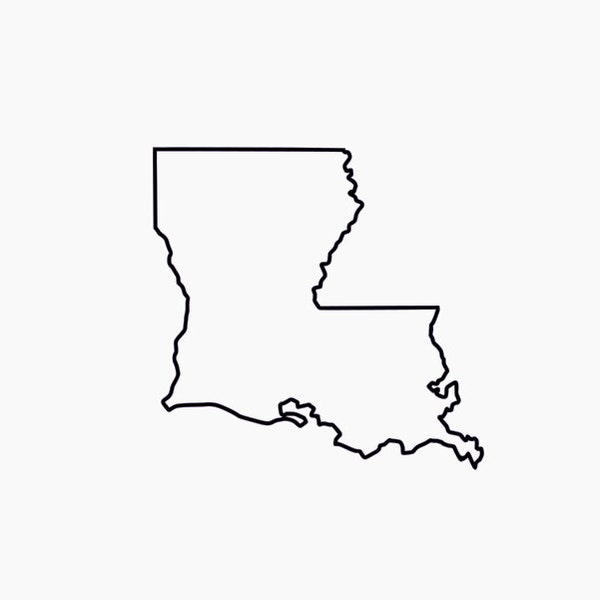 Louisiana SVG Louisiana Umriss svg Louisiana SVG Umriss von Louisiana SVG enthält svg-Dateien Louisiana Print Digital State File