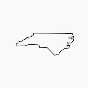 North Carolina SVG North Carolina Outline svg NC SVG Outline of Nc Svg Includes svg Files North Carolina Print Digital State File