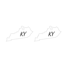 Kentucky SVG Kentucky State Earring svg Kentucky Earring Outline SVG Outline of the State of Kentucky Svg includes svg/png/dxf files