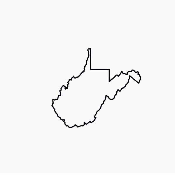 West Virginia SVG West Virginia Outline svg WV Outline of Wv Svg Includes svg Files West Virginia Print Digital State File