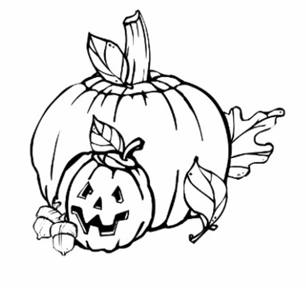 Black and White Pumpkins Vector SVG Halloween Decor Fall - Etsy