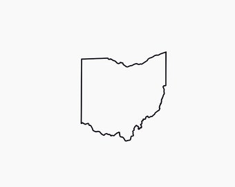 Ohio SVG Ohio Outline svg Ohio SVG Outline of Ohio Svg Includes svg Files Ohio Print Digital State File