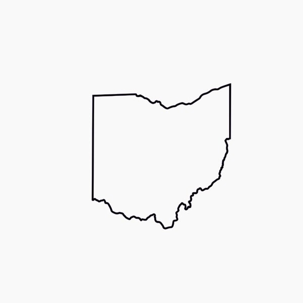 Ohio SVG Ohio Outline svg Ohio SVG Outline of Ohio Svg Includes svg Files Ohio Print Digital State File