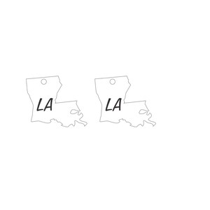 Louisiana SVG Louisiana State Earring svg Louisiana Earring Outline SVG Outline of the State of Louisiana Svg includes svg/png/dxf files