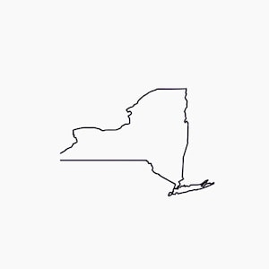 New York SVG New York overzicht SVG New York SVG overzicht van New York SVG bevat SVG-bestanden New York print digitale staatsbestand