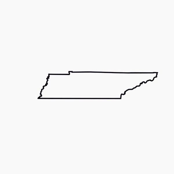 Tennessee SVG Tennessee Outline svg Tennessee SVG Outline of Tennessee Svg Includes svg Files Tennessee Print Digital State File