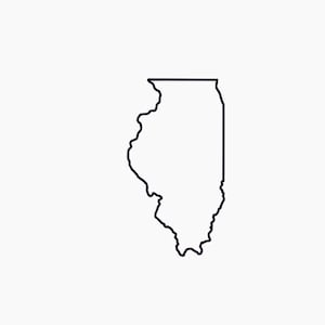 Illinois SVG Illinois Outline svg Illinois SVG Outline of Illinois Svg Includes svg Files Illinois Print Digital State File