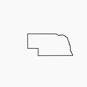 Nebraska SVG Nebraska Outline svg Nebraska SVG Overzicht van Nebraska Svg Bevat svg-bestanden Nebraska Print Digital State File