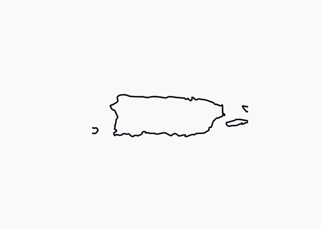 Puerto Rico SVG Puerto Rico Outline Svg Pr SVG Outline Of PR Svg 