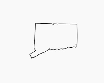 Connecticut SVG Connecticut Outline svg Conn SVG Outline of Conn Svg Includes svg Files Connecticut Print Digital State File