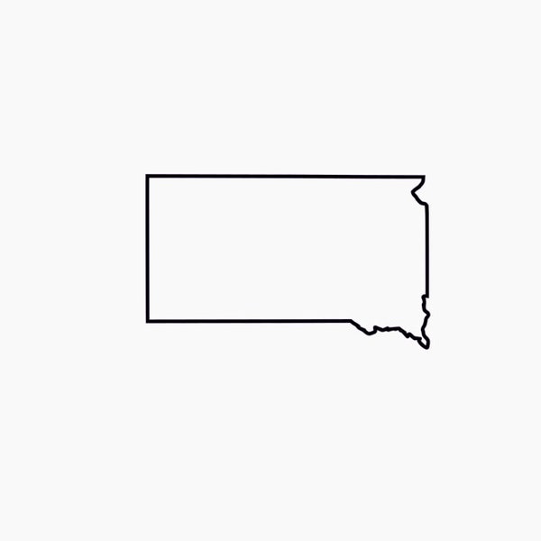 South Dakota SVG South Dakota Outline svg SD SVG Outline of Sd Svg Includes svg Files South Dakota Print Digital State File