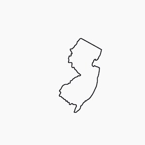 New Jersey SVG New Jersey Outline svg NJ SVG Overzicht van Nj Svg Inclusief svg-bestanden New Jersey Print Digital State File