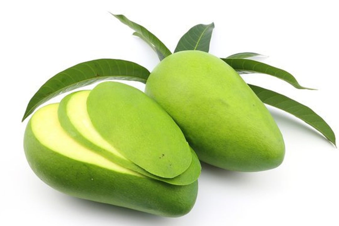 Fresh Green Mango Green Mango Sour Green Mango Fresh Fruit Etsy