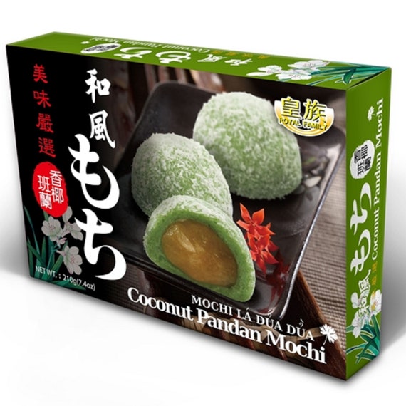 Coconut Pandan Mochi Japanese Style Coconut Pandan Mochi 210g Etsy