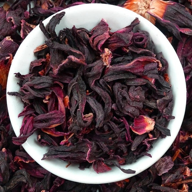 Hibiscus Tea Dried Loose Leaf Tea Loose Leaf Tea Beneficial Etsy