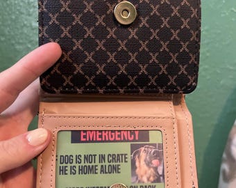 Dog/Cat Animal Emergency Information ID for Wallet