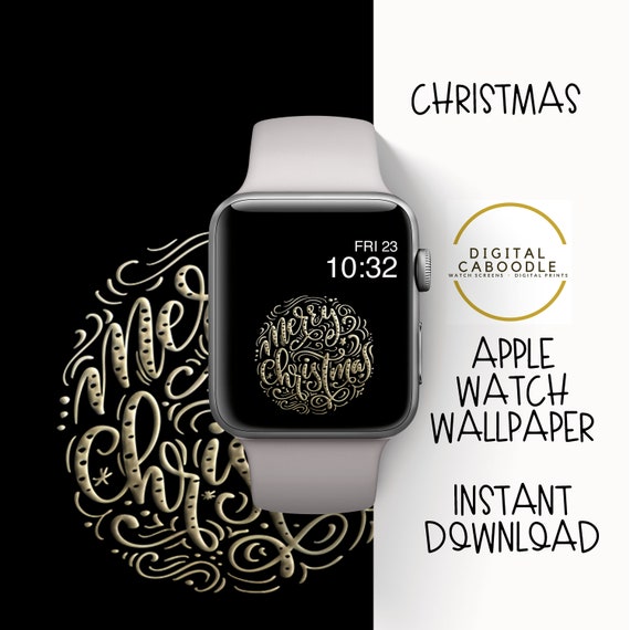 Apple Watch Hintergrundbilder Frohe Weihnachten Apple Watch Etsy