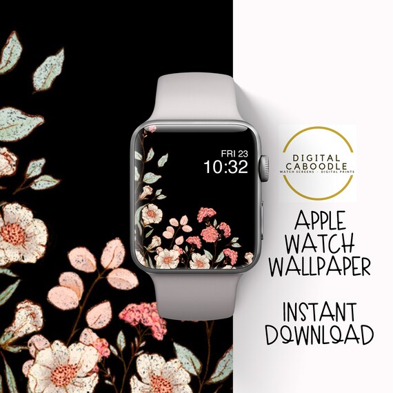 pics Cute Apple Watch Backgrounds apple watch wallpaper apple watch hintergrund blumen uhr etsy