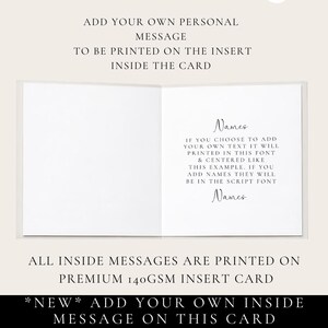 The image is a blank card with instructions for adding personal messages.