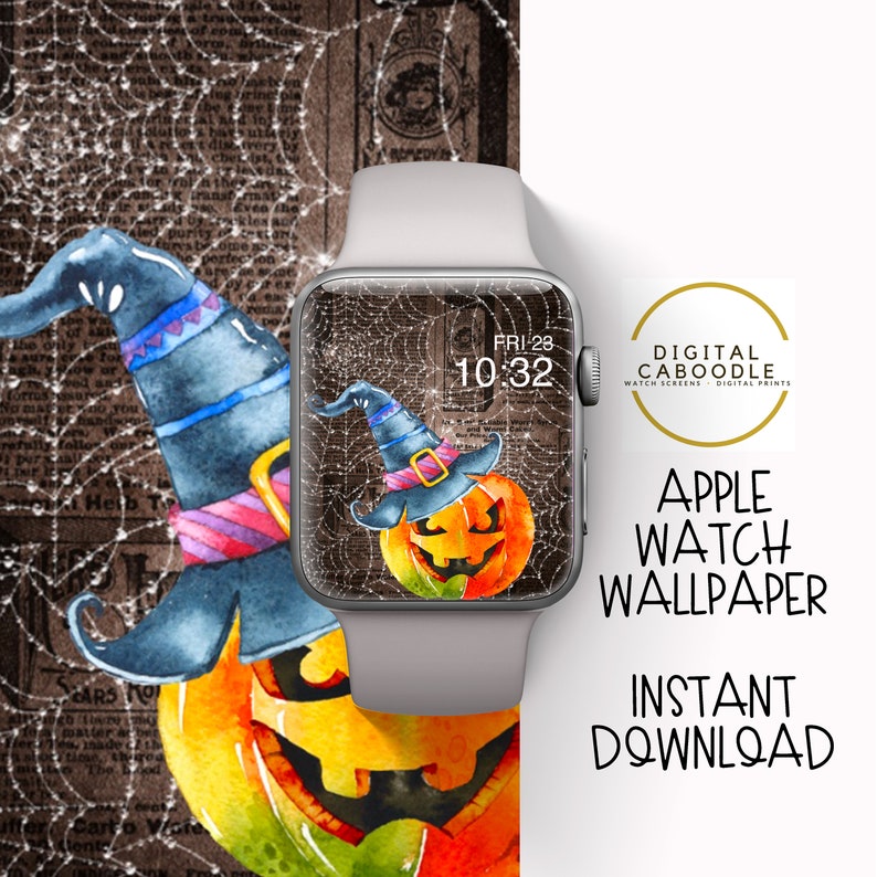 Apple Watch Wallpaper Halloween Pumpkin apple watch Etsy