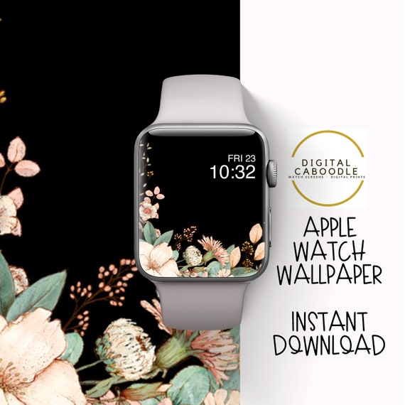 Wallpaper for Apple Watch Apple Watch Background Flowers - Etsy